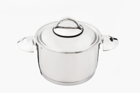 Кастрюля "Аметист" 1,0 л с металлической крышкой (160/150 мм)